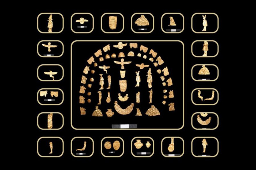Редкая золотая фольга найдена в древних гробницах Египта