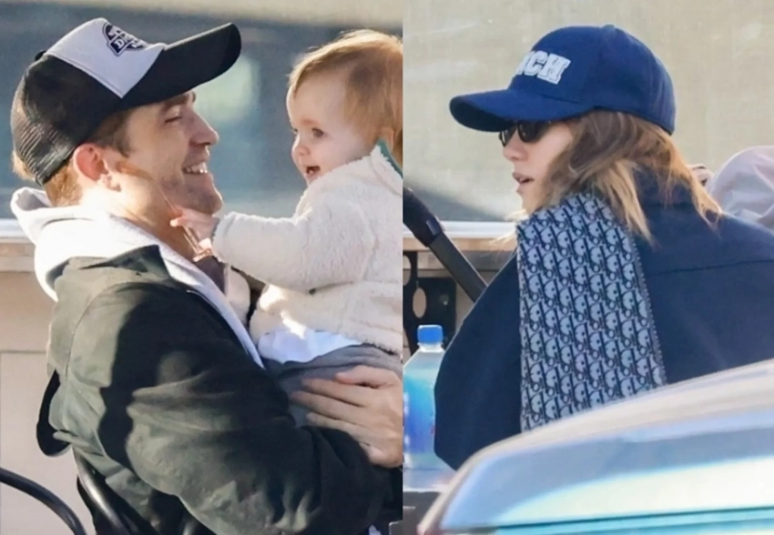 Роберта Паттинсона и Сьюки Уотерхаус засняли на прогулке с дочерью