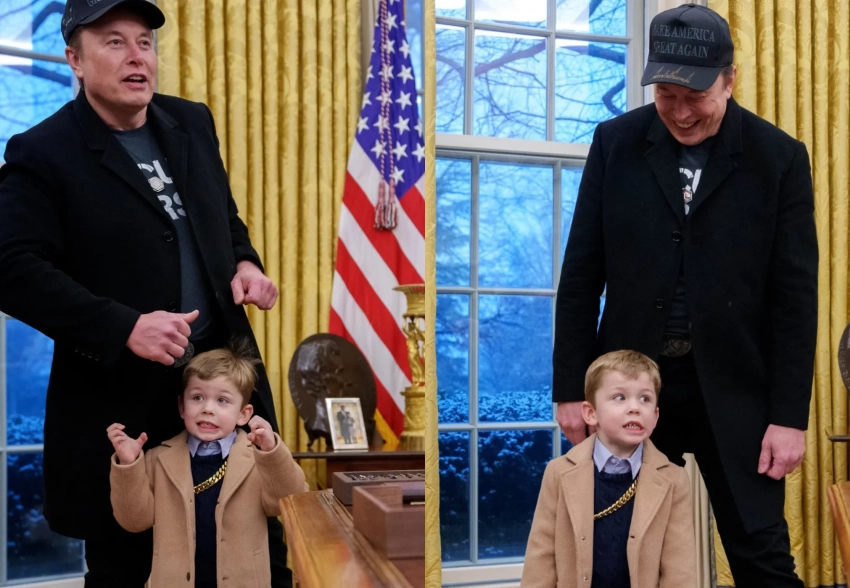 Илон Маск встретился с Дональдом Трампом и взял с собой сына