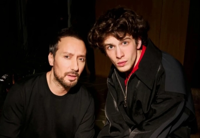 Марк Эйдельштейн, Зои Кравиц, Оливия Уайлд на вечеринке Saint Laurent x Vanity Fair