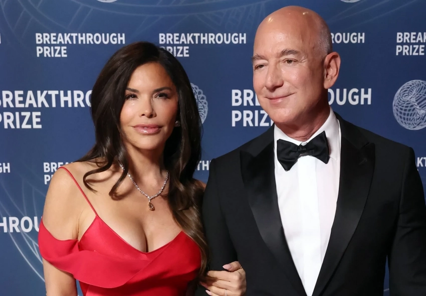 Джефф Безос и Лорен Санчес, Марк Цукерберг с супругой, Мария Шарапова, Гвинет Пэлтроу на премии Breakthrough Prize