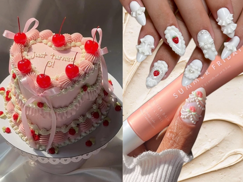 Что за бьюти-тренд этой весны «маникюр-торт», в который влюбились уже многие девушки