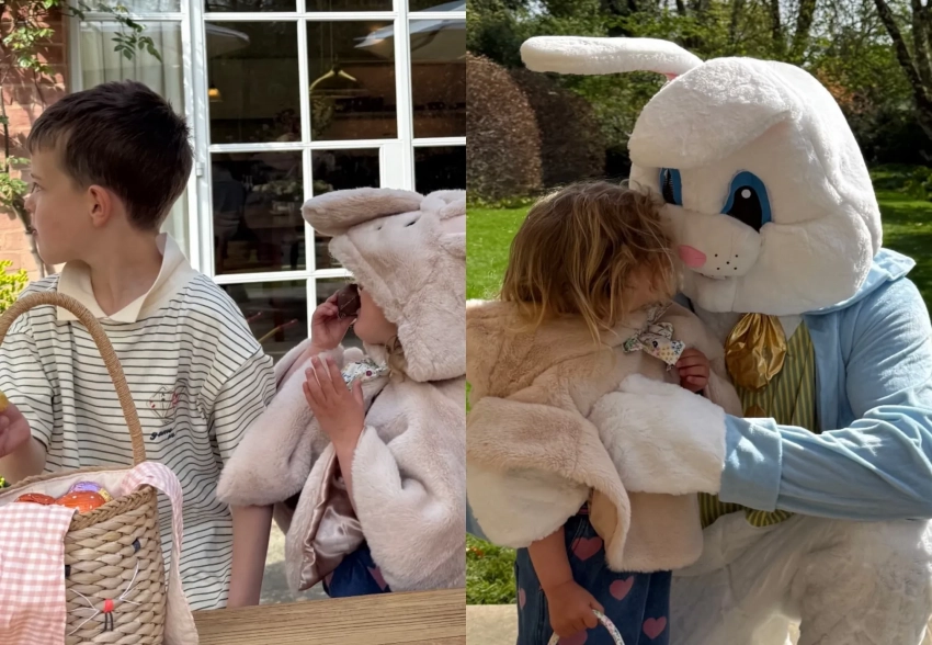 Рози Хантингтон-Уайтли показала новые фото детей в честь Пасхи