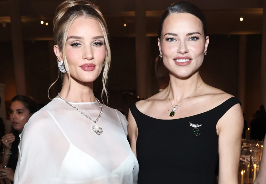 Рози Хантингтон-Уайтли, Адриана Лима, Аня Тейлор-Джой на презентации Tiffany & Co.