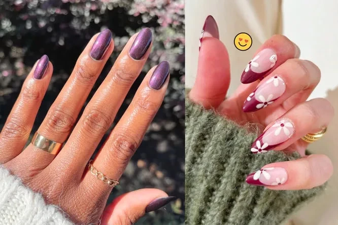 Что такое пасленовые ногти: 10 идей маникюра в самом модном оттенке сезона