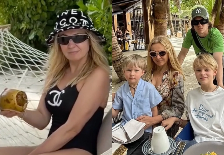 "Глазами мужа". Яна Рудковская опубликовала новые фото из отпуска на Мальдивах с семьёй