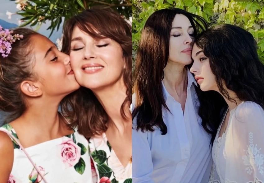 Моника Беллуччи опубликовала архивные фото с дочерьми по случаю Дня матери