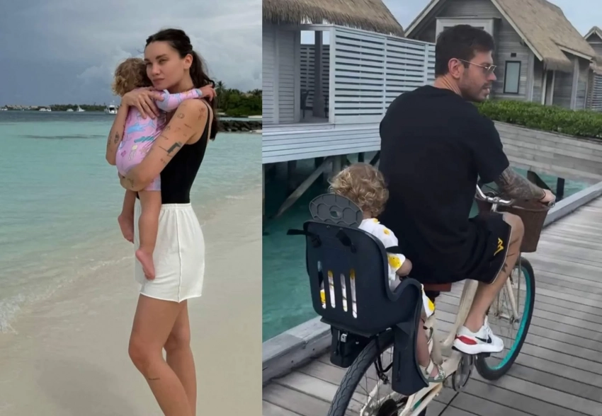 Карина Истомина показала, как отдыхает с Фёдором Смоловым и дочерью на Мальдивах