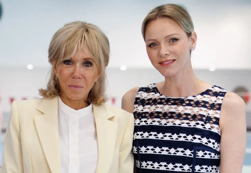 Княгиня Шарлен и Брижит Макрон посетили мероприятие в Монако