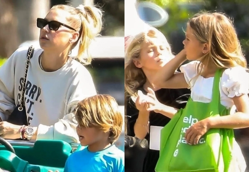 Анну Курникову засняли с подросшими детьми от Энрике Иглесиаса