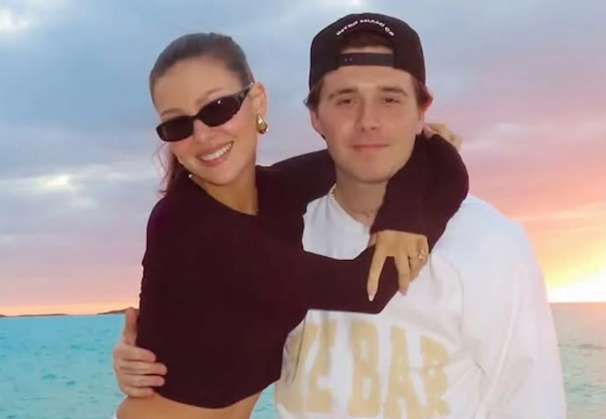 "Дружная семья". Бруклин Бекхэм отдыхает в Сен-Тропе с женой Николой и её родными на фоне конфликта с родителями