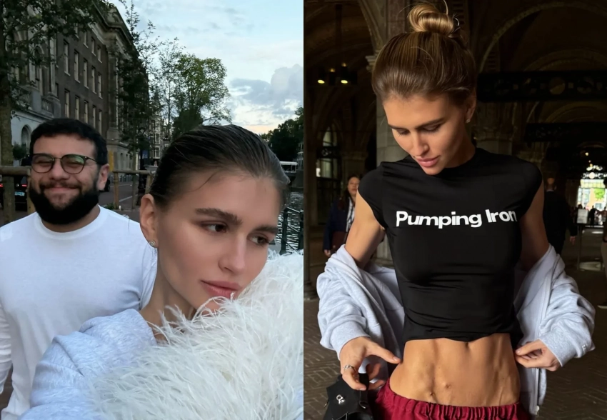 Анастасия Миронова отдыхает со своим бойфрендом, рэпером Navai, в Амстердаме