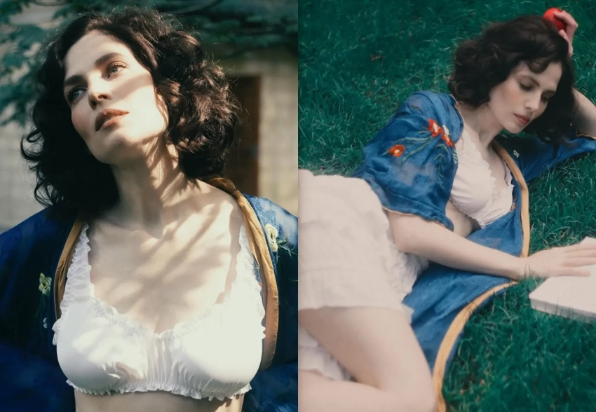 Юлия Снигирь снялась в нижнем белье в образе Белоснежки