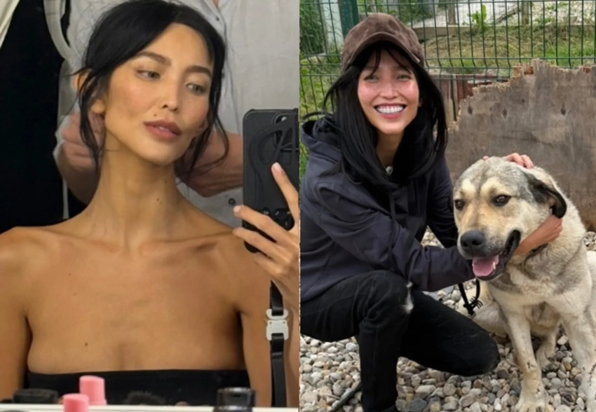 Собачий приют и светский выход: Александр Цекало с женой Дариной Эрвин проводят время в Москве