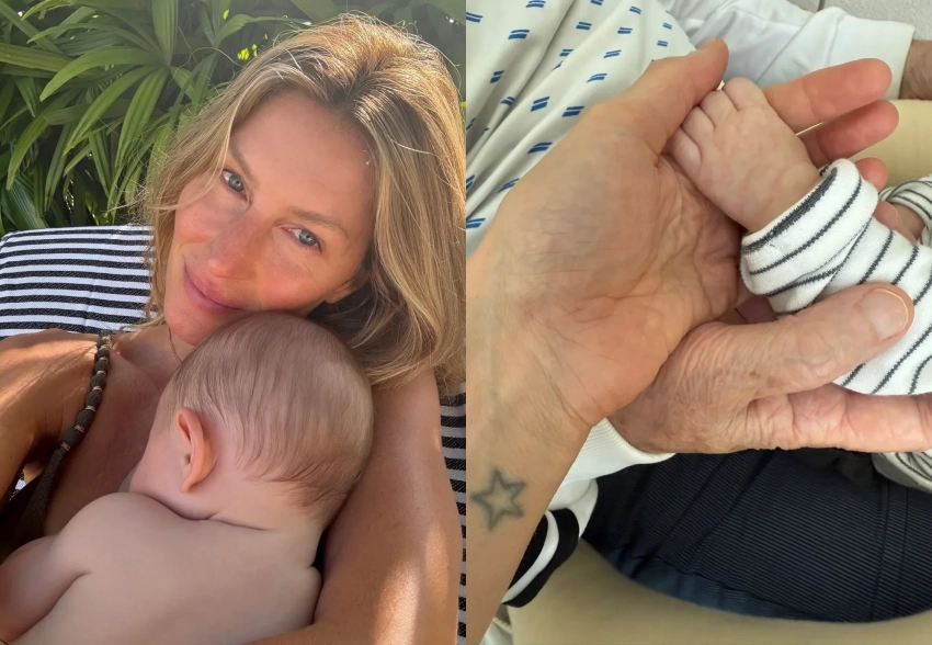 Жизель Бундхен опубликовала новые фото с полугодовалым сыном