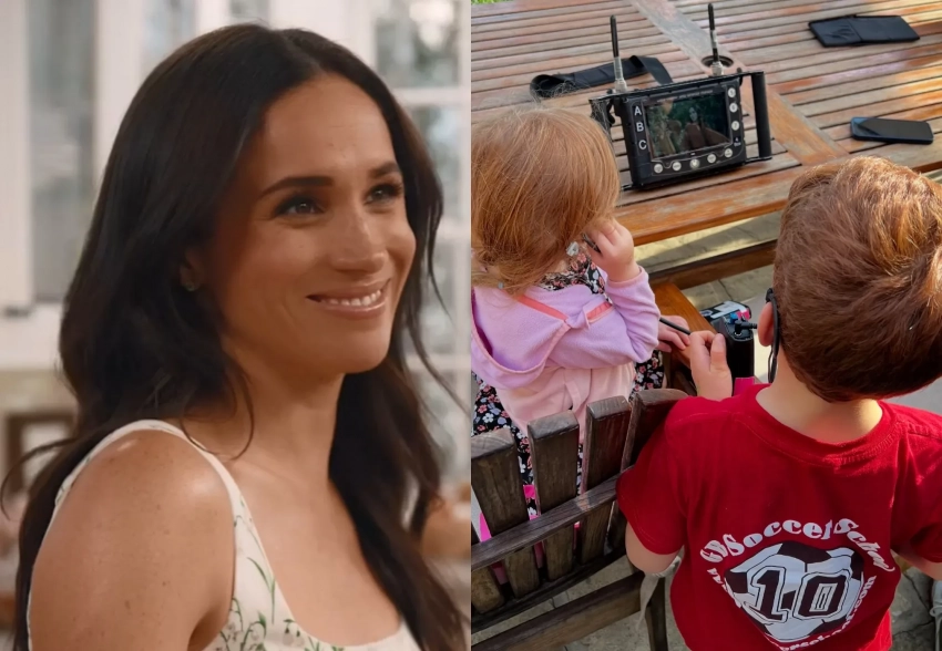 Меган Маркл опубликовала редкие фото с сыном Арчи и дочерью Лилибет со съёмок своего кулинарного шоу "С любовью, Меган"