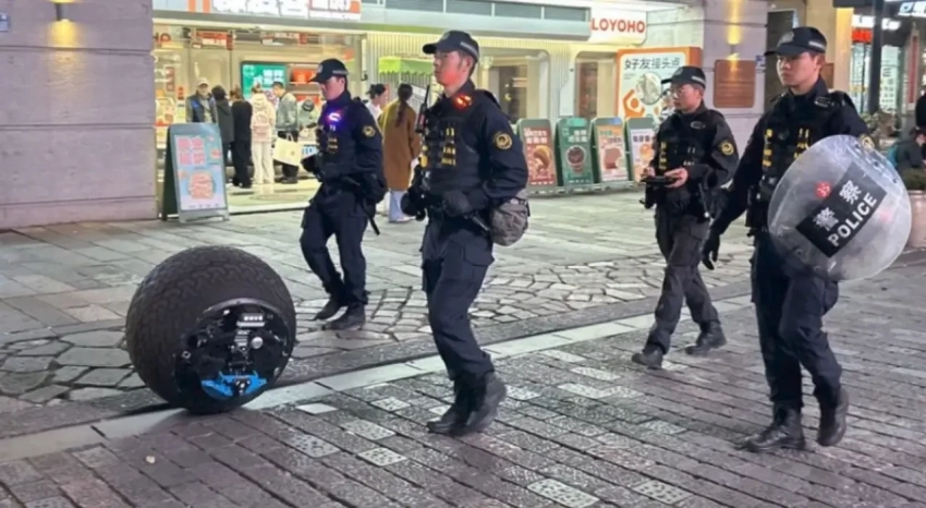 Китай представил сферического робота RB21H для городского патрулирования