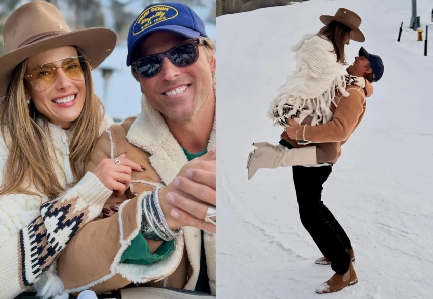 Алессандра Амбросио отметила 44-й день рождения бойфренда в Аспене